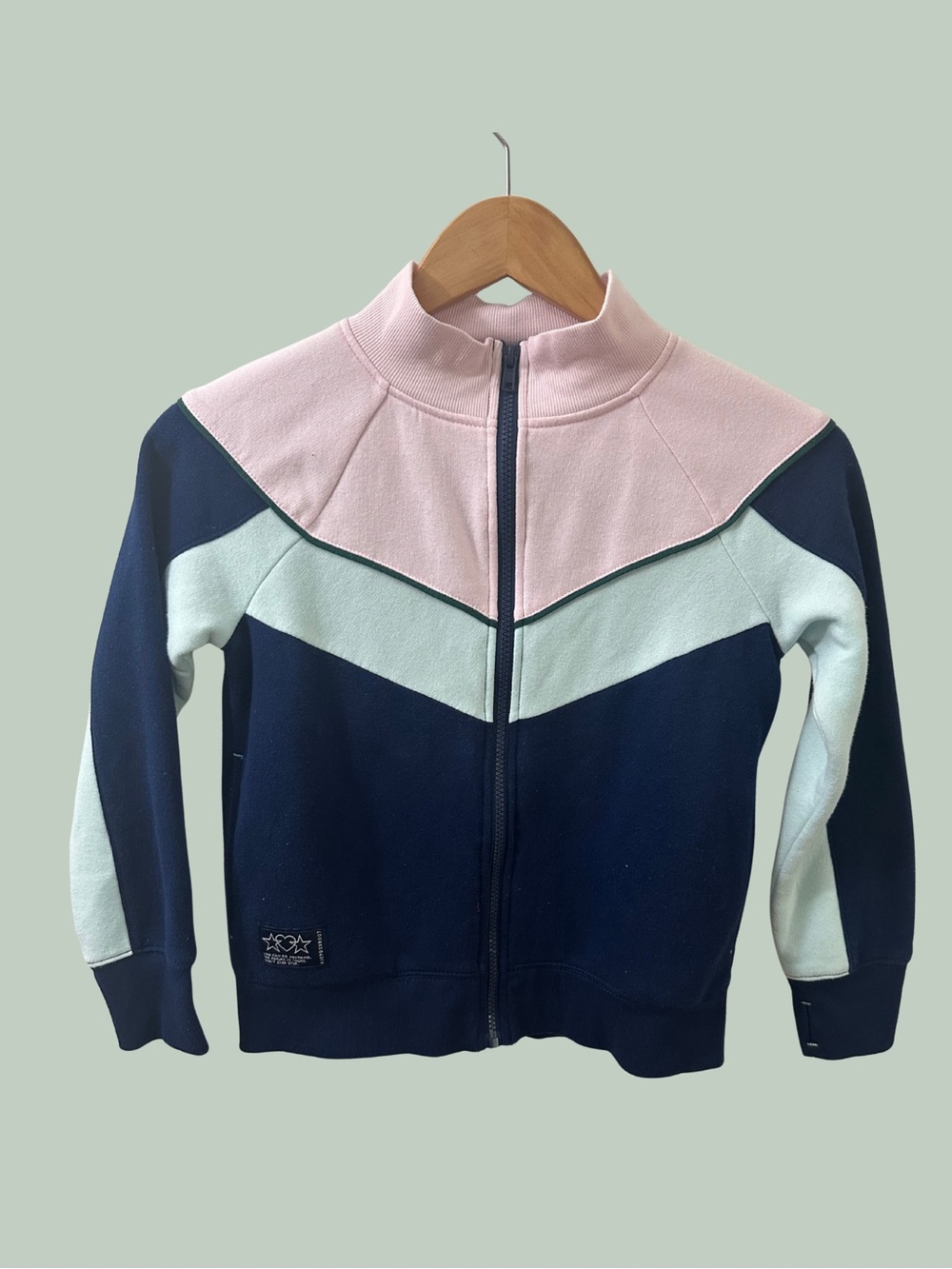 XERSION Chevron Jacket - Pink, Blue, and Mint SIZE MEDIUM 8/12 Unisex Everyday